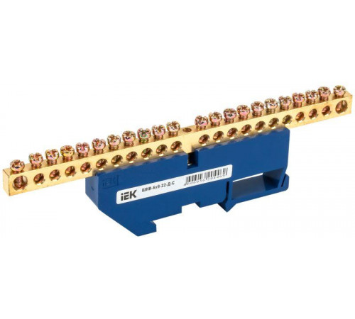 Шина нулевая на DIN-изоляторе ШНИ-6х9-22-Д-С IEK YNN10-69-22D-K07