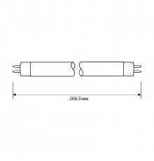 Лампа люминесцентная FT5-6W/54 6Вт T5 6500К G5 Camelion 3331