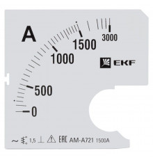 Шкала сменная для A721 1500/5А-1.5 PROxima EKF s-a721-1500