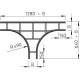 Ответвитель T-образный горизонт. для лестн. лотка осн. 400х45 LT 440 FT OBO 6205658