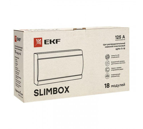 Щит ЩРН-П-18 "SlimBox" IP41 бел. дверца PROxima EKF sb-n-18w