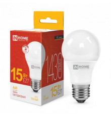 Лампа светодиодная LED-A60-VC 15Вт грушевидная 3000К тепл. бел. E27 1430лм 230В IN HOME 4690612020266