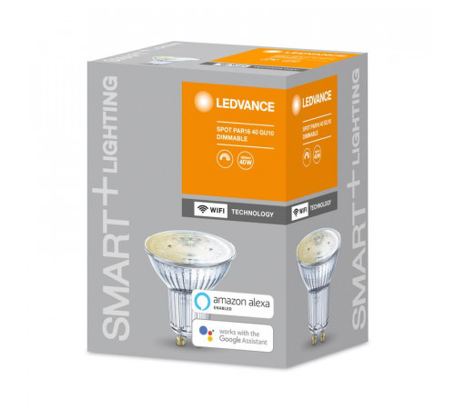 Лампа светодиодная SMART+ WiFi SPOT GU10 Dimmable 40 45град. 5Вт/2700К GU10 LEDVANCE 4058075485655