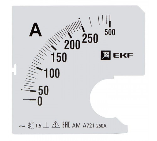 Шкала сменная для A721 250/5А-1.5 PROxima EKF s-a721-250