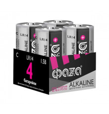 Элемент питания алкалиновый C/LR14 1.5В Alkaline Pack-4 (уп.4шт) ФАZА 5033160