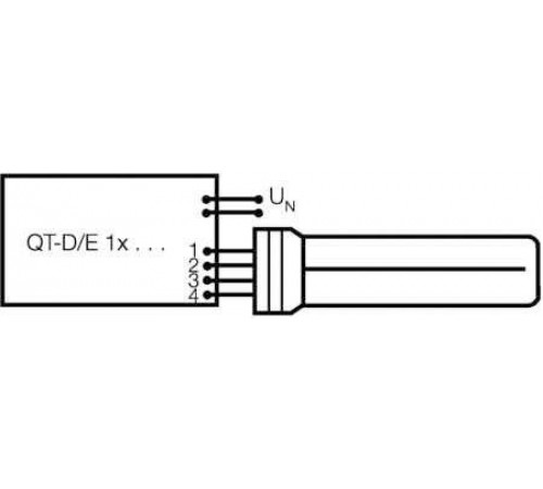 Лампа люминесцентная компакт. DULUX D/E 18W/830 G24q-2 OSRAM 4050300327211