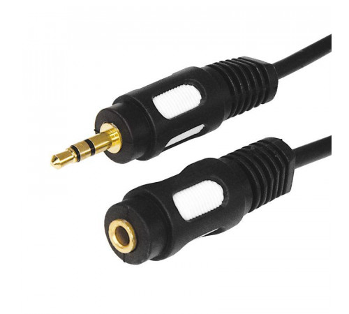 Шнур 3.5 Stereo Plug - 3.5 Stereo Jack 1.5м (GOLD) Rexant 17-4013