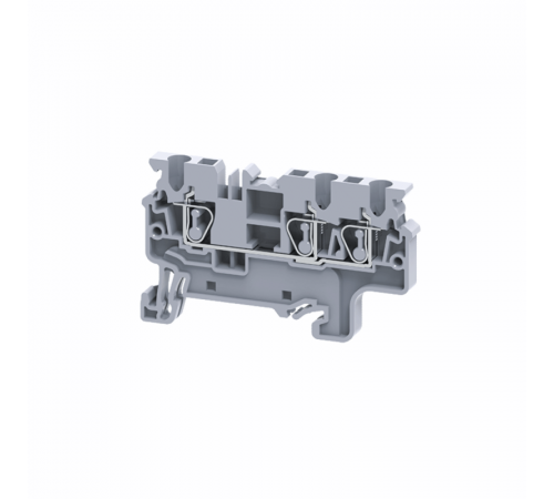 Клемма с тремя контактами пружинная OptiClip СХ-2.5-TRIPLET-I сер. КЭАЗ 289747