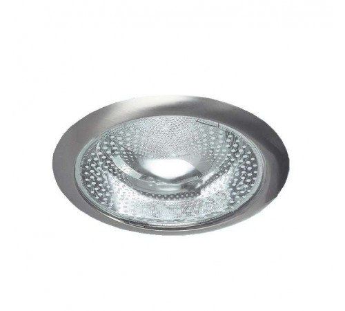 Светильник Downlight 226 03 06 2х26Вт E27 кругл. встраив. для компакт. люминисц. лампы со стеклом никель ИТАЛМАК IT8145