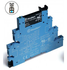 Модуль интерфейсный (сборка 34.81.7.024.9024 + 93.01.7.024) твердотельное реле выход 6А (24В DC) 24В DC IP20 винт. клеммы FINDER 388170249024