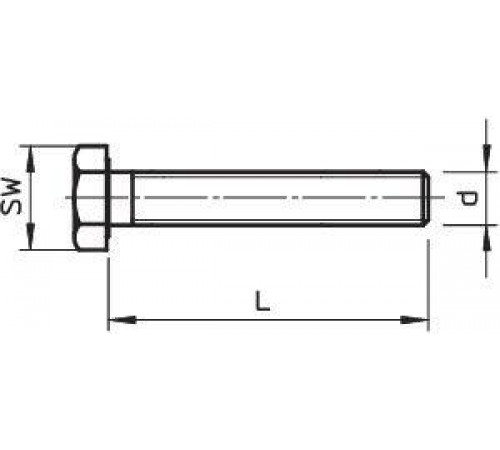 Комплект Болт+Шайба+Гайка М10х80 (шест/гол) SKS 10х80 F OBO 6418250