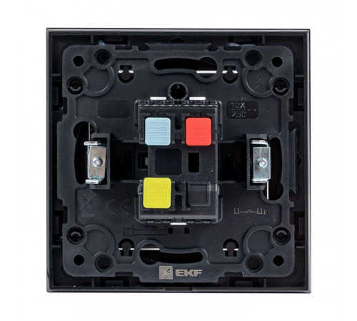 Переключатель проходной 1-кл. Стокгольм 10А механизм черн. PROxima EKF EZV10-025-10