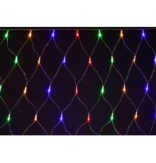 Гирлянда "Сеть" 1.5х1.5м 160LED RGB IP20 провод прозр. 230В с контроллером 8 режимов IEK LGDB410-3-160-L1-T-S-44