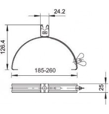 Держатель проволоки d8 для коньковой черепицы 132 VA OBO 5202833