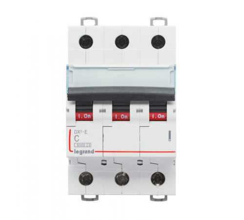 Выключатель автоматический модульный 3п C 63А 6кА DX3-E 6000 3мод. 230/400В Leg 407297