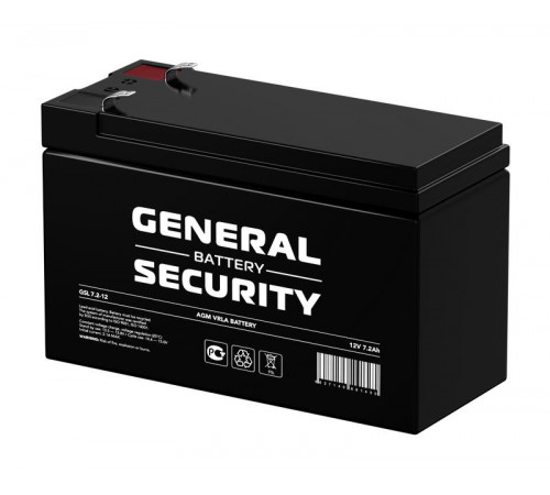 Аккумулятор 12В 7.2А.ч General Security GSL7.2-12 F2