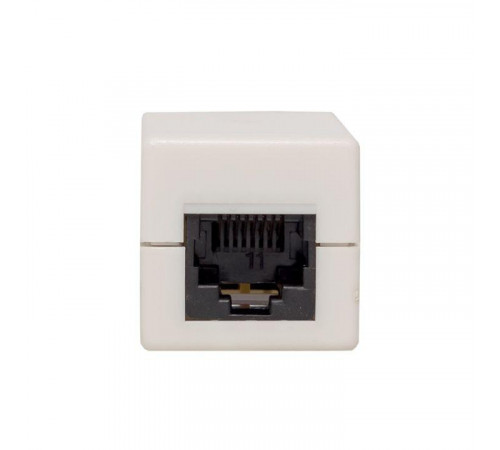 Адаптер проходной RJ45-RJ45 кат.5E неэкранир. TERACOM бел. EKF TRC-INLC-2RJ45-5EUTP-WH