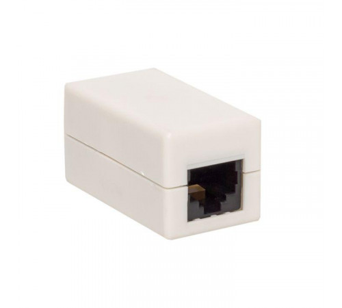 Адаптер проходной RJ45-RJ45 кат.5E неэкранир. TERACOM бел. EKF TRC-INLC-2RJ45-5EUTP-WH