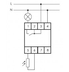 Фотореле AZ-B-зонд Плюс (выносной фотодатчик монтаж на DIN-рейке 3 модуля 230В 16А 1НО IP20) F&F EA01.001.011