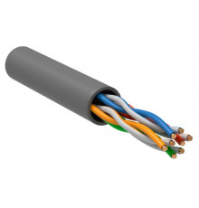 Кабель витая пара U/UTP кат.5E 4PR 24 AWG PVC 1м сер. РФ (уп.100м) GENERICA BC1-C5E04-111-100-R-G