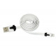 Кабель USB-Lightning для iPhone/PVC/flat/white/1m/Rexant 18-1974