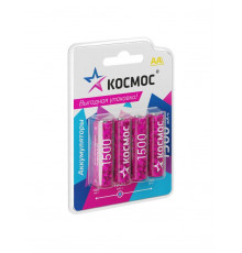 Аккумулятор AA/R6 1500мА.ч NI-MN BP-4 (блист.4шт) КОСМОС KOCR6NIMH1500mAh4BL