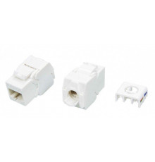 Вставка Keystone Jack RJ45 (8P8C) кат.6A (10G) 180град. Toolless KJ8-8P8C-C6A-180-TLS-WH бел. Hyperline 426186