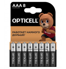 Элемент питания алкалиновый AAA/LR03 (блист. 8шт) Basic Opticell 5051009