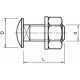 Комплект креп. M10х25 FRS 10х25 F 8.8 (болт плос/гол.+гайка+шайба) OBO 6407560