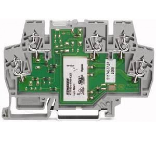 Колодка клеммная с миниатюрным переключающим реле 1 конт. сер. WAGO 859-358
