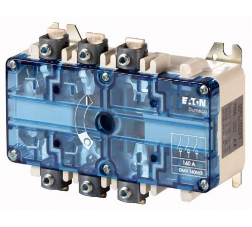 Выключатель-разъединитель Dumeco 3п 160А без оси и рукояти; видимый разрыв; туннельные зажимы DMV160N/3 EATON 1814175