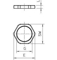 Контргайка 116 M20 LGR PS OBO 2049538