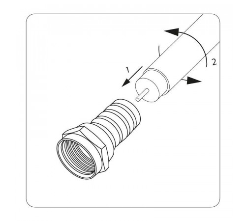 Разъем F RG-6 (3003-2) (уп.100шт) PROCONNECT 05-4003-6