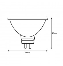 Лампа светодиодная LED7 JCDR/830/GU5.3 7Вт рефлектор матовая 3000К тепл. бел. GU5.3 490лм 170-265В Camelion 11656