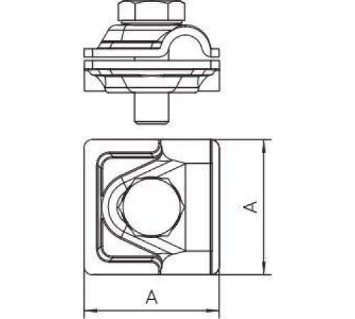 Соединитель для быстр. монтажа d8-10 Vario 249 8-10 ALU OBO 5311519