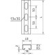 Профиль С-образный 40х22.5 L2000 сталь 2мм CPS 4L 2M FT гор. оцинк. OBO 1121979