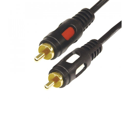 Шнур 2RCA Plug - 2RCA Plug 3м (GOLD) Rexant 17-0145