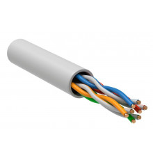 Кабель витая пара U/UTP кат.5E 4х2х24AWG solid LSZH бел. (м) GENERICA BC1-C5E04-128-305-G