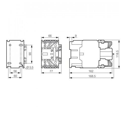 Контактор CTX-C для конд. Н.О.+Н.З 110А 230В Leg 029654