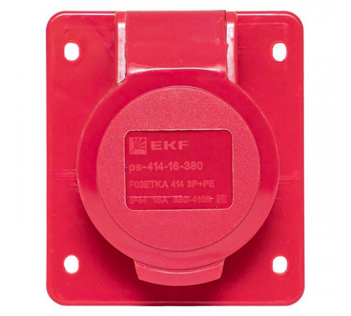 Розетка скрыт. уст. 16А 380В 3P+РЕ IP44 (414) EKF ps-414-16-380