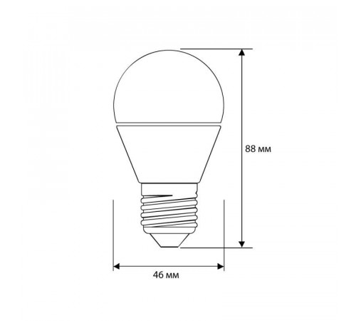 Лампа светодиодная LED8-G45/845/E27 8Вт шар 4500К бел. E27 750лм 170-265В Camelion 12394