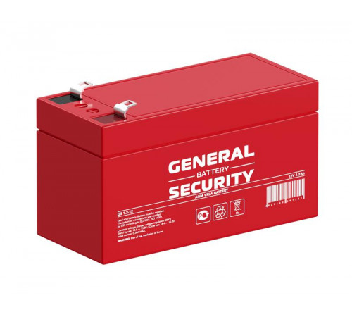 Аккумулятор 12В 1.2А.ч General Security GS1.2-12