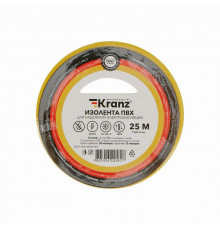 Изолента ПВХ 0.13х19мм 25м желт. Kranz KR-09-2202