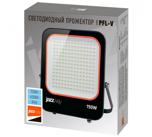 Прожектор светодиодный PFL-V 150Вт 6500К IP65 ДО Pro JazzWay 5039773