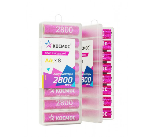 Аккумулятор AA/R6 2800мА.ч NI-MH 8b (уп.8шт) КОСМОС KOCR6NIMH2800mAh8B