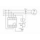 Реле контроля наличия; асимметрии и чередования фаз CKF-B (монтаж на DIN-рейке 35мм; задержка отключения 3-5с; 3х400/230В+N 2А 1Z) F&F EA04.002.002