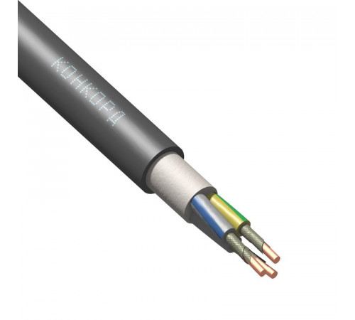 Кабель ППГнг(А)-FRHF 3х1.5 ОК (N PE) 1кВ (м) Конкорд 6106