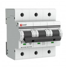 Выключатель автоматический модульный 3п D 125А 15кА ВА 47-125 PROxima EKF mcb47125-3-125D