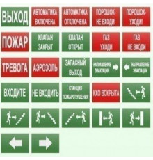 Оповещатель охранно-пожарный световой (табло) БЛИК-С-12 "Газ! Уходи!"