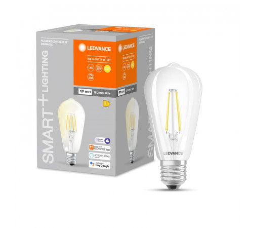 Лампа светодиодная SMART+ Filament Edison Dimmable 60 5.5Вт E27 LEDVANCE 4058075528277